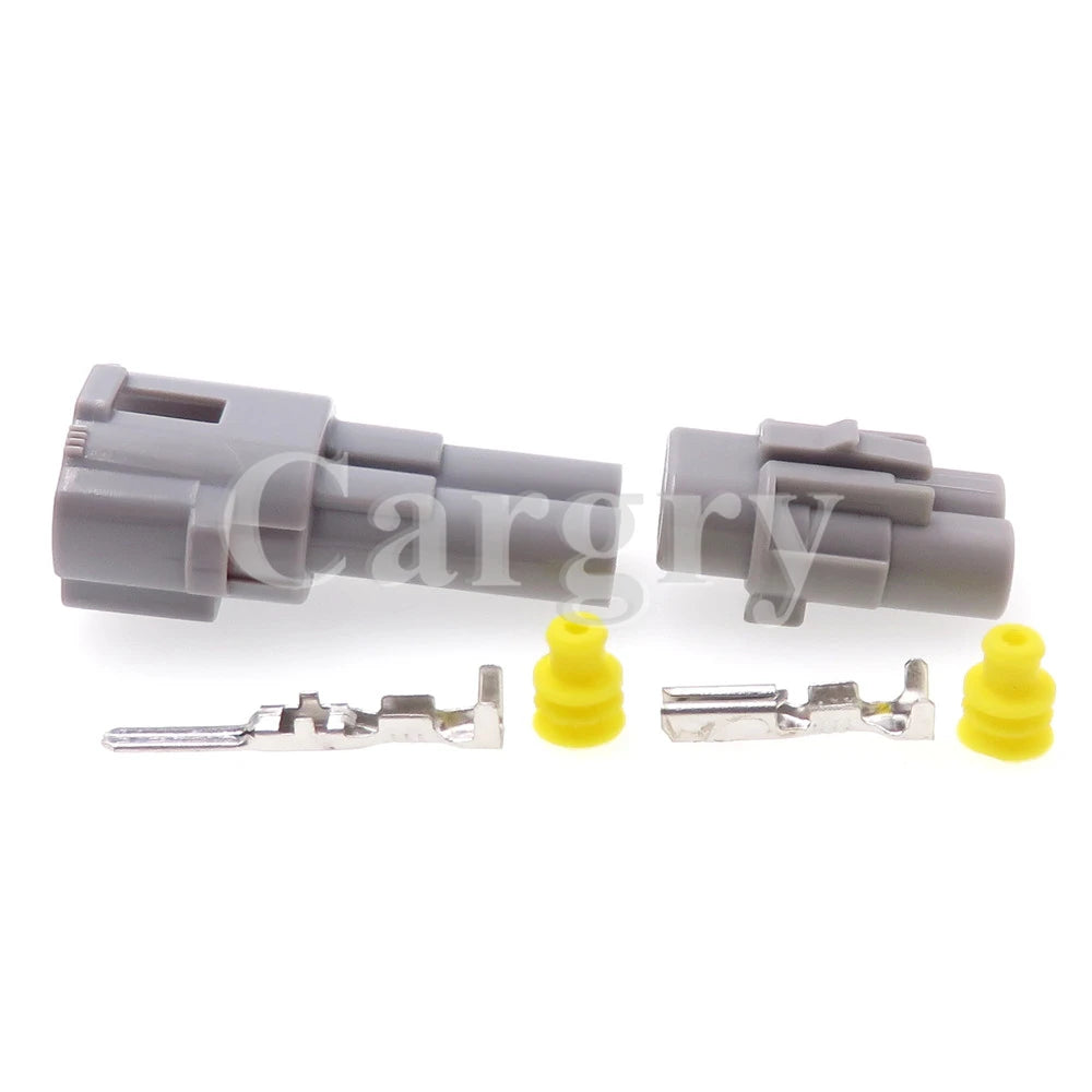 1 Set 2P 6180-2321 6187-2311 AC Assembly Grey Automobile Electric Wire Socket Car Plastic Housing Waterproof Connector