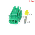 1 Set 2 Ways 6187-2581 6180-2591 Waterproof Auto Connector AC Assembly Car Socket With Terminals and Seals