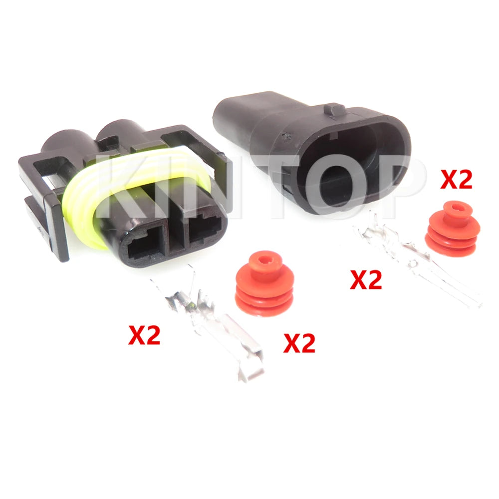 1 Set 2 Pins Car Parts AC Assembly 12124819 12124817 Auto Fog Lamp Electric Wire Waterproof Socket For H8 H9 H11 880