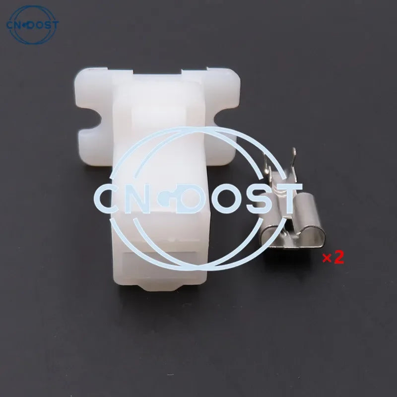 1 Set 2 Pin AC Assembly White ABS Wire Harness Connector Automotive Connector Household Socket