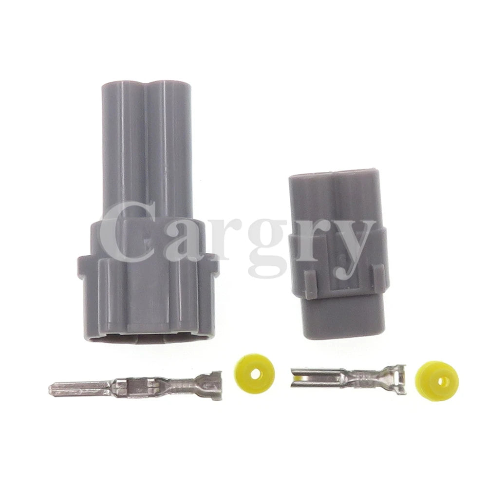 1 Set 2P 6180-2321 6187-2311 AC Assembly Grey Automobile Electric Wire Socket Car Plastic Housing Waterproof Connector