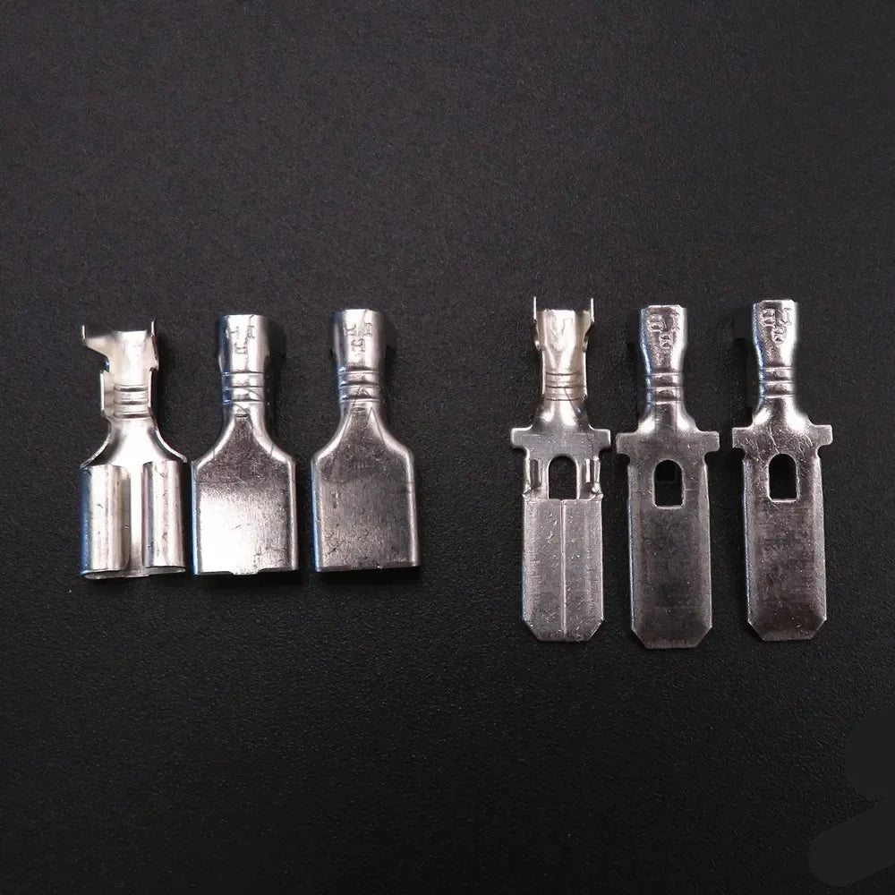 1 Set 3 Way Car High Current Unsealed Connectors With Cables AC Assembly Auto Wiring Terminal Socket 6070-3481 6070-3471