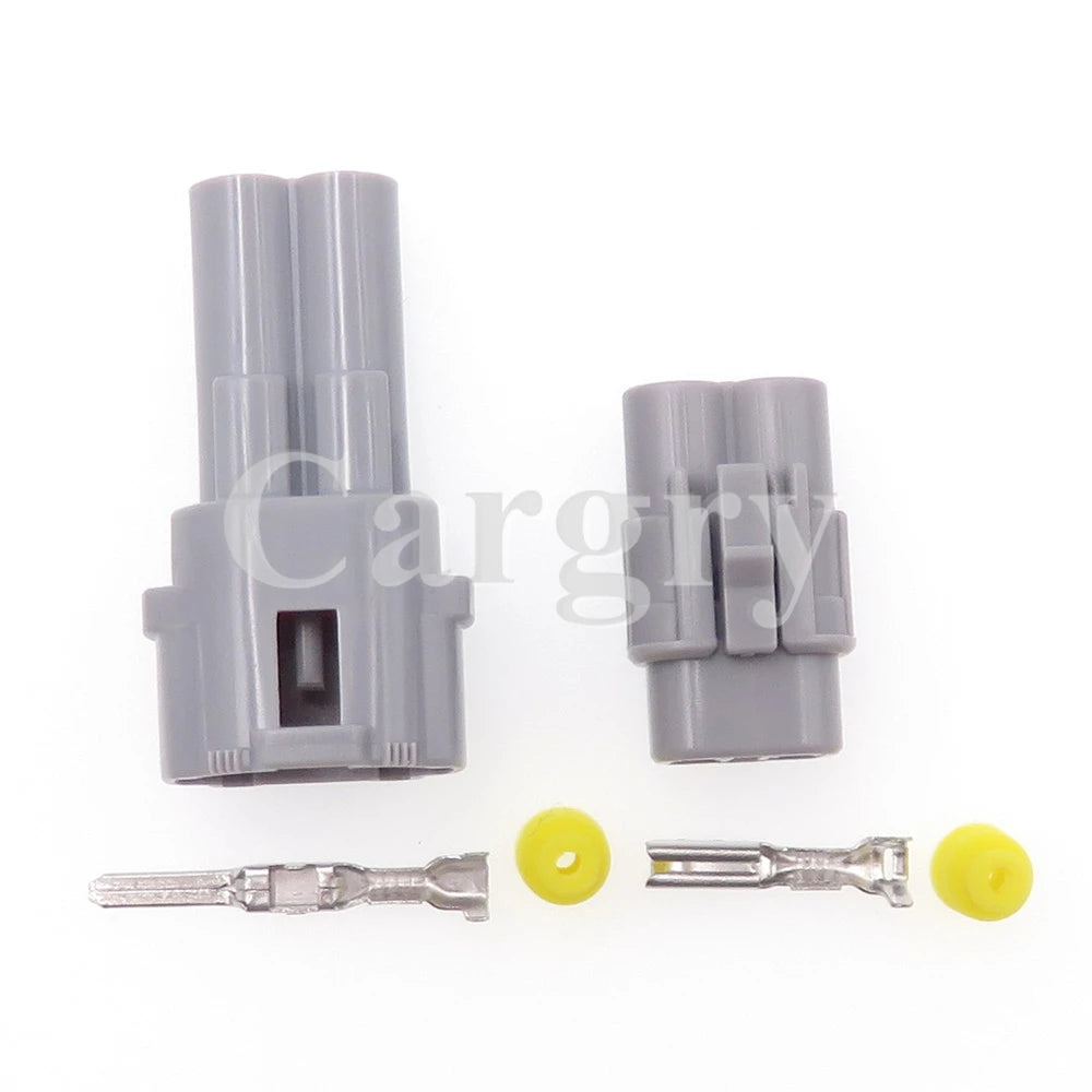 1 Set 2P 6180-2321 6187-2311 AC Assembly Grey Automobile Electric Wire Socket Car Plastic Housing Waterproof Connector
