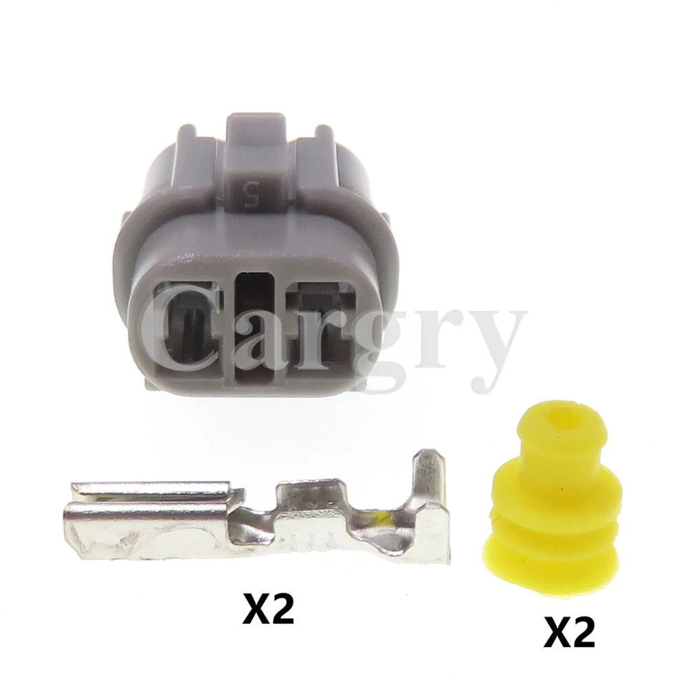 1 Set 2P 6180-2321 6187-2311 AC Assembly Grey Automobile Electric Wire Socket Car Plastic Housing Waterproof Connector