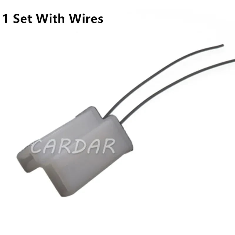 1 Set 2 Pin PA66 Auto Connector Fuel Nozzle Plug AC Assembly Housing Connector Electrical Wiring Connector Wire Clip Socket