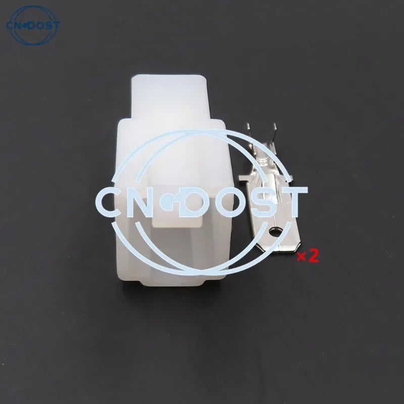 1 Set 2 Pin AC Assembly White ABS Wire Harness Connector Automotive Connector Household Socket