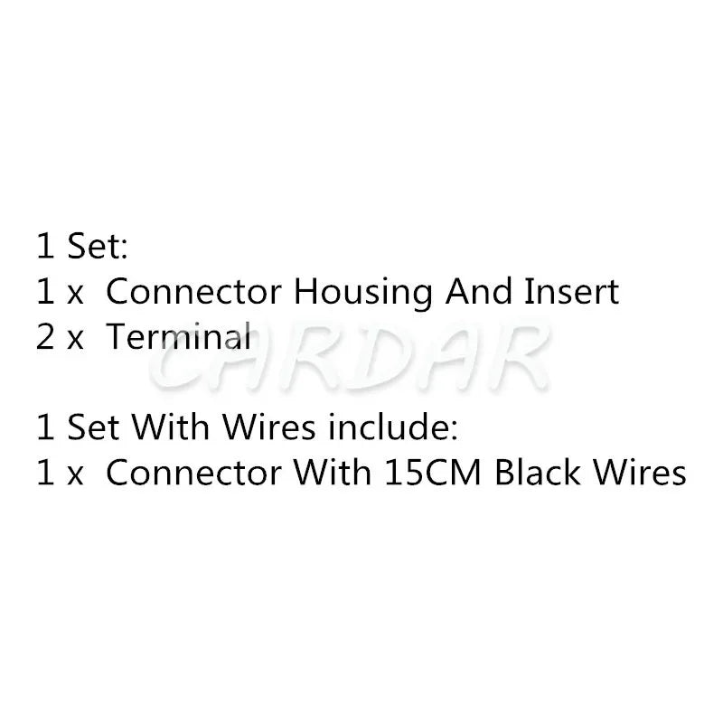 1 Set 2 Pin PA66 Auto Connector Fuel Nozzle Plug AC Assembly Housing Connector Electrical Wiring Connector Wire Clip Socket