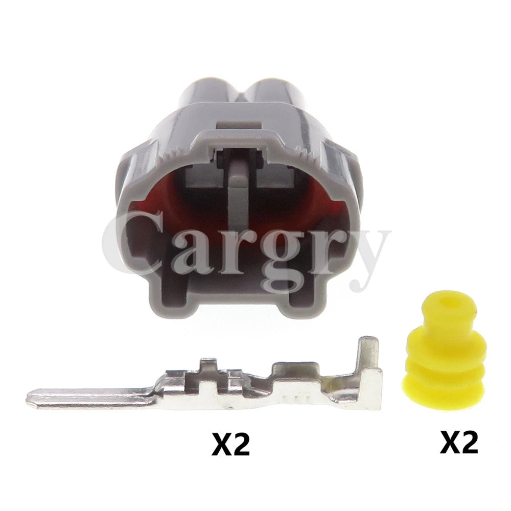 1 Set 2P 6180-2321 6187-2311 AC Assembly Grey Automobile Electric Wire Socket Car Plastic Housing Waterproof Connector