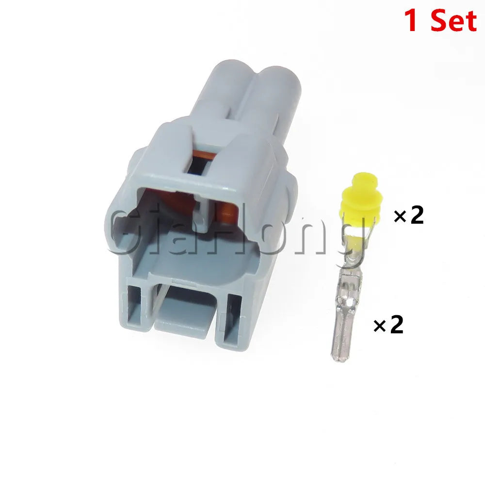 1 Set 2 Ways 6187-2581 6180-2591 Waterproof Auto Connector AC Assembly Car Socket With Terminals and Seals