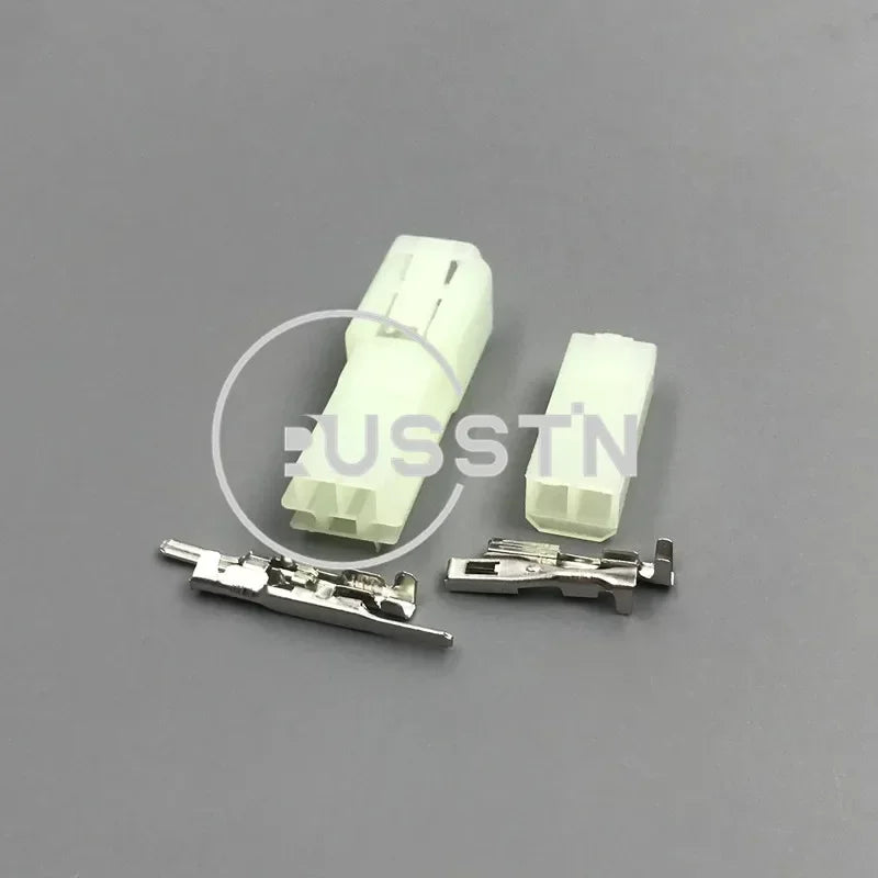 1 Set 2 Hole Electronic Automotive Connector Car Household Plug Crimp Terminal Socket AC Assembly